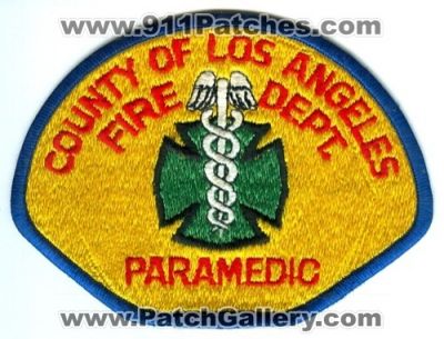 Los Angeles County Fire Department Paramedic Patch (California)