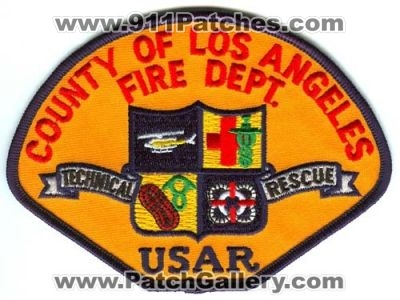 Los Angeles County Fire USAR Technical Rescue Patch (California)
[b]Scan From: Our Collection[/b]
Keywords: of department dept urban search and rescue