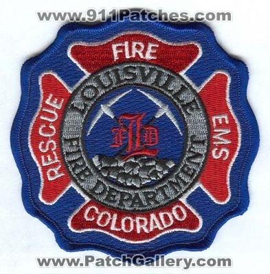Louisville Fire Department Patch (Colorado)
[b]Scan From: Our Collection[/b]
Keywords: colorado rescue ems