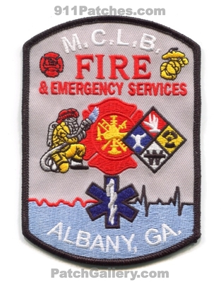 Marine Corps Logistics Base MCLB Albany Fire and Emergency Services USMC Military Patch (Georgia)
Scan By: PatchGallery.com
Keywords: m.c.l.b. & es department dept.