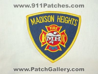 Madison Heights Fire Department (Michigan)
Thanks to Walts Patches for this picture.
Keywords: dept. ems