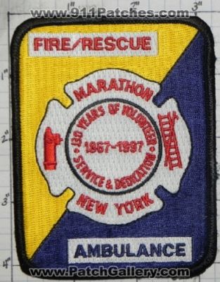 Marathon Fire Rescue Department Ambulance (New York)
Thanks to swmpside for this picture.
Keywords: dept.