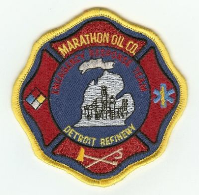 Marathon Oil Co Detroit Refinery
Thanks to PaulsFirePatches.com for this scan.
Keywords: michigan fire company