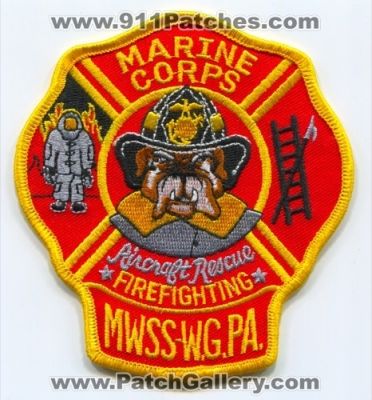 Marine Corps Aircraft Rescue Firefighting MWSS Willow Grove USMC Military (Pennsylvania)
Scan By: PatchGallery.com
Keywords: arff cfr crash airport firefighter wing support squadron mwss-wg pa.