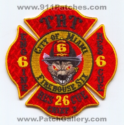 Miami Fire Rescue Department Station 6 Patch (Florida)
Scan By: PatchGallery.com
Keywords: City of Dept. Engine Rescue 26 Chief 2 TRT Company Co. Firehouse Six