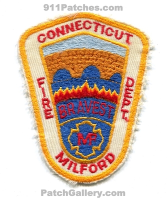 Milford Fire Department Patch (Connecticut)
Scan By: PatchGallery.com
Keywords: dept. bravest
