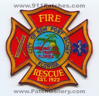 New Port Richey Fire Rescue Department Patch (Florida)
Scan By: PatchGallery.com
Keywords: city of dept. gateway to tropical est. 1922
