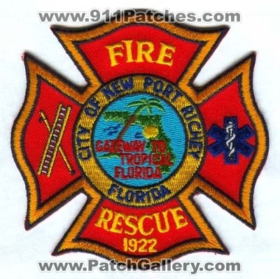 New Port Richey Fire Rescue Department Patch (Florida)
Scan By: PatchGallery.com
Keywords: city of dept. gateway to tropical