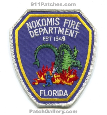 Nokomis Fire Department Patch (Florida)
Scan By: PatchGallery.com
Keywords: dept. est. 1949 dragon