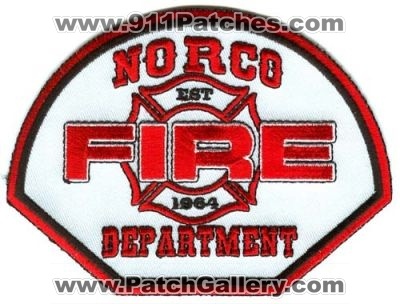 Norco Fire Department Patch (California)
Scan By: PatchGallery.com
Keywords: dept.