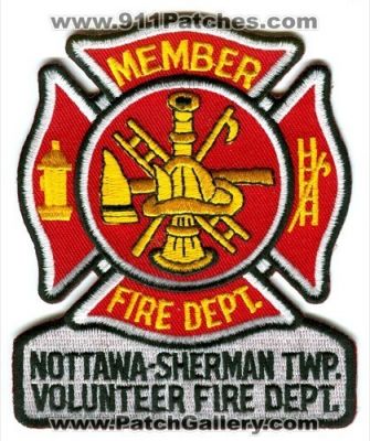 Nottawa Sherman Township Volunteer Fire Department Member (Michigan)
Scan By: PatchGallery.com
Keywords: twp. dept.