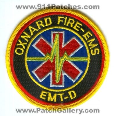 Oxnard Fire EMS Department EMT-D (California)
Scan By: PatchGallery.com
Keywords: dept. emergency medical technician