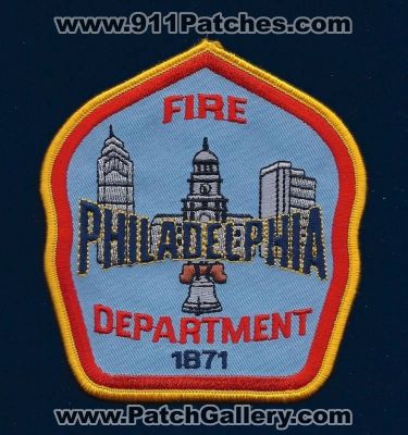 Philadelphia Fire Department (Pennsylvania)
Thanks to PaulsFirePatches.com for this scan. 
Keywords: dept.
