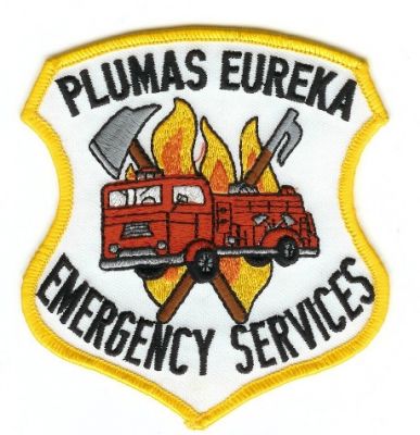 Plumas Eureka Emergency Services
Thanks to PaulsFirePatches.com for this scan.
Keywords: california fire