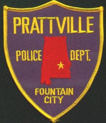 Prattville Police Dept
Thanks to EmblemAndPatchSales.com for this scan.
Keywords: alabama department