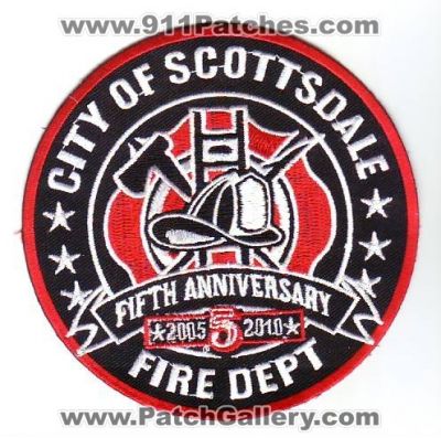 Scottsdale Fire Department 5th Anniversary (Arizona)
Thanks to Dave Slade for this scan.
Keywords: dept. fifth