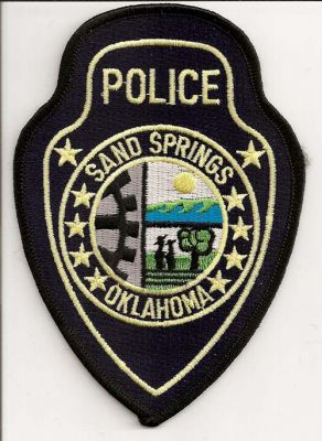Sand Springs Police
Thanks to EmblemAndPatchSales.com for this scan.
Keywords: oklahoma