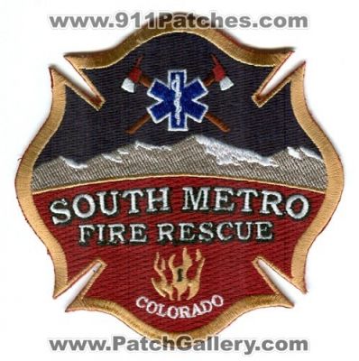 South Metro Fire Rescue Department Patch (Colorado)
[b]Scan From: Our Collection[/b]
Keywords: dept.