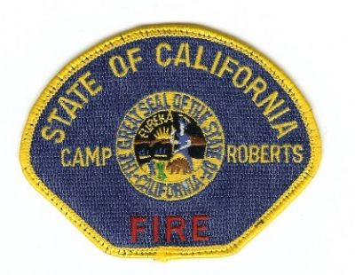 California State Camp Roberts Fire
Thanks to PaulsFirePatches.com for this scan.
Keywords: california military of