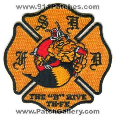 Stratmoor Hills Fire Department B Shift Patch (Colorado)
[b]Scan From: Our Collection[/b]
Keywords: shfd the "b" hive th-fe