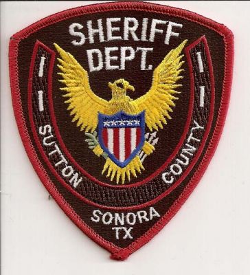 Sutton County Sheriff Dept
Thanks to EmblemAndPatchSales.com for this scan.
Keywords: texas department sonora