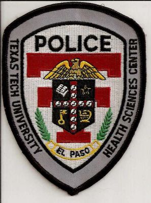 Texas Tech University Health Sciences Center Police
Thanks to EmblemAndPatchSales.com for this scan.
