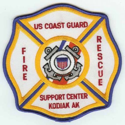 US Coast Guard Fire Rescue Kodiak Support Center
Thanks to PaulsFirePatches.com for this scan.
Keywords: alaska uscg