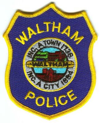 waltham patchgallery police massachusetts sheriffs patches enforcement departments ems offices ambulance 911patches emblems depts rescue virtual logos patch law safety