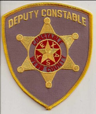 Webb County Deputy Constable (Texas)
Thanks to EmblemAndPatchSales.com for this scan.
