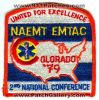 Filename=NAEMT-EMTAC-2nd-National-Conference-1979-EMS-Patch-Colorado-Patches-COEr.jpg
Filesize=138KiB
Dimensions=498x500
Date added=Apr 10, 2011 NAEMT-EMTAC-2nd-National-Conference-1979-EMS-Patch-Colorado-Patches-COEr.jpg