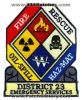 Emergency Firefighter District 47 Patch