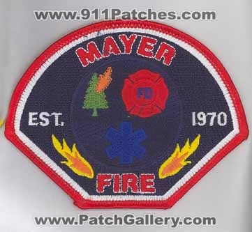 Mayer Fire Department (Arizona)
Thanks to firevette for this scan.
Keywords: fd