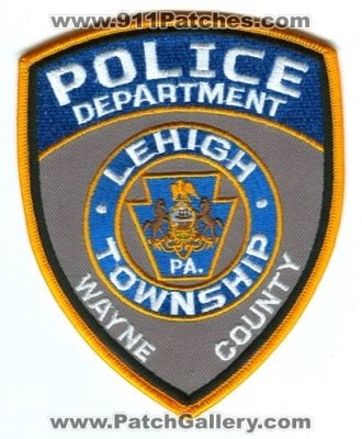 Lehigh Township Police Department (Pennsylvania)
Scan By: PatchGallery.com
County: Wayne
