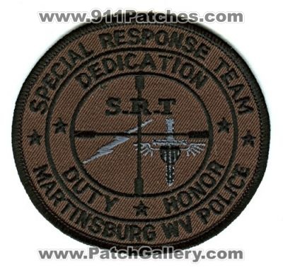 Martinsburg Police Special Response Team (West Virginia)
Scan By: PatchGallery.com
Keywords: s.r.t. srt