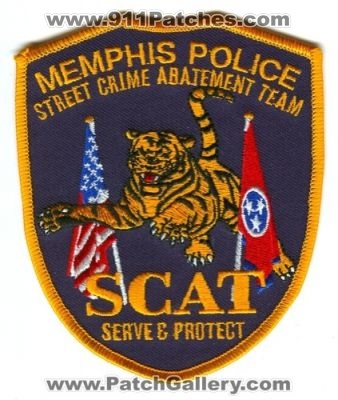 Memphis Police Street Crime Abatement Team (Tennessee)
Scan By: PatchGallery.com
Keywords: scat