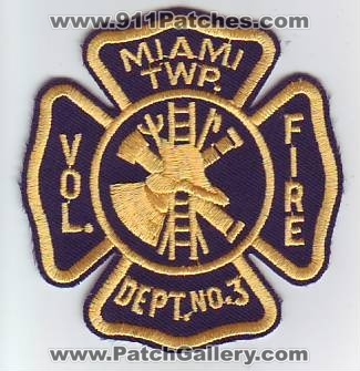 Miami Township Volunteer Fire Department Number 3 (Ohio)
Thanks to Dave Slade for this scan.
Keywords: twp dept no