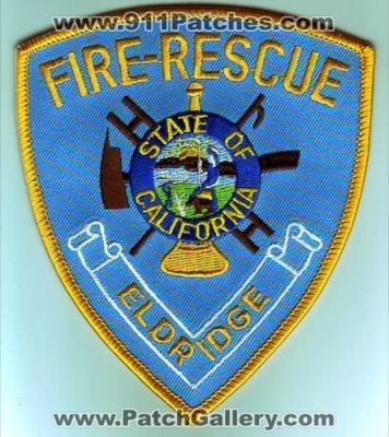 Eldridge Fire Rescue (California)
Thanks to Dave Slade for this scan.
