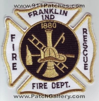 Franklin Fire Rescue Department (Indiana)
Thanks to Dave Slade for this scan.
Keywords: dept