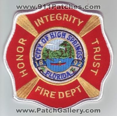 High Springs Fire Department (Florida)
Thanks to Dave Slade for this scan.
Keywords: dept city of