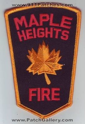Maple Heights Fire (Ohio)
Thanks to Dave Slade for this scan.
