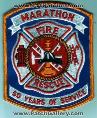 Marathon Fire Rescue 50 Years of Service (Florida)
Thanks to Dave Slade for this scan.
