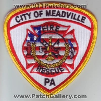 Meadville Fire Rescue (Pennsylvania)
Thanks to Dave Slade for this scan.
Keywords: city of