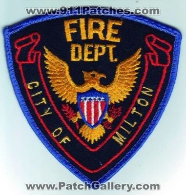 Milton Fire Department (Florida)
Thanks to Dave Slade for this scan.
Keywords: dept city of