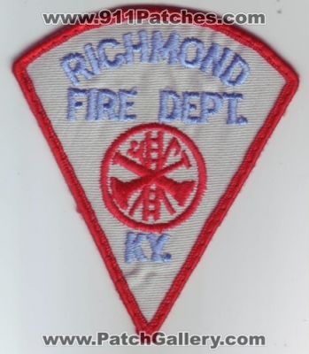Richmond Fire Department (Kentucky)
Thanks to Dave Slade for this scan.
Keywords: dept