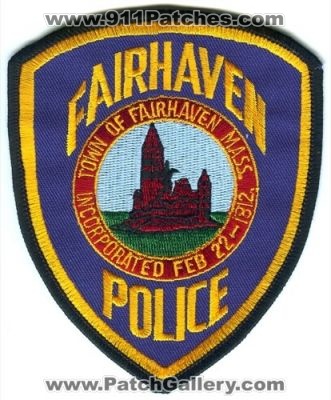 Fairhaven Police (Massachusetts)
Scan By: PatchGallery.com
Keywords: town of