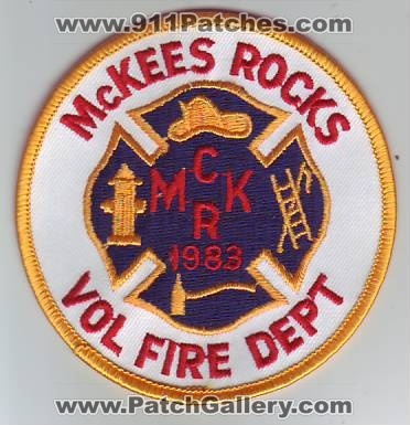 McKees Rocks Volunteer Fire Department (Pennsylvania)
Thanks to Dave Slade for this scan.
Keywords: dept