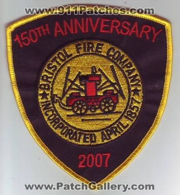 Bristol Fire Company 150th Anniversary (Pennsylvania)
Thanks to Dave Slade for this scan.
