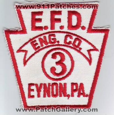 Eynon Fire Department Engine Company 3 (Pennsylvania)
Thanks to Dave Slade for this scan.
Keywords: e.f.d. efd
