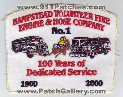 Hampstead Volunteer Engine & Hose Company Number 1 100 Years of Dedicated Service (Maryland)
Thanks to Dave Slade for this scan.
Keywords: and no