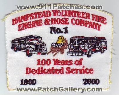 Hampstead Volunteer Engine & Hose Company Number 1 100 Years of Dedicated Service (Maryland)
Thanks to Dave Slade for this scan.
Keywords: and no